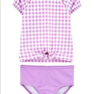 Carter's Gingham 2-Piece Rashguard Set